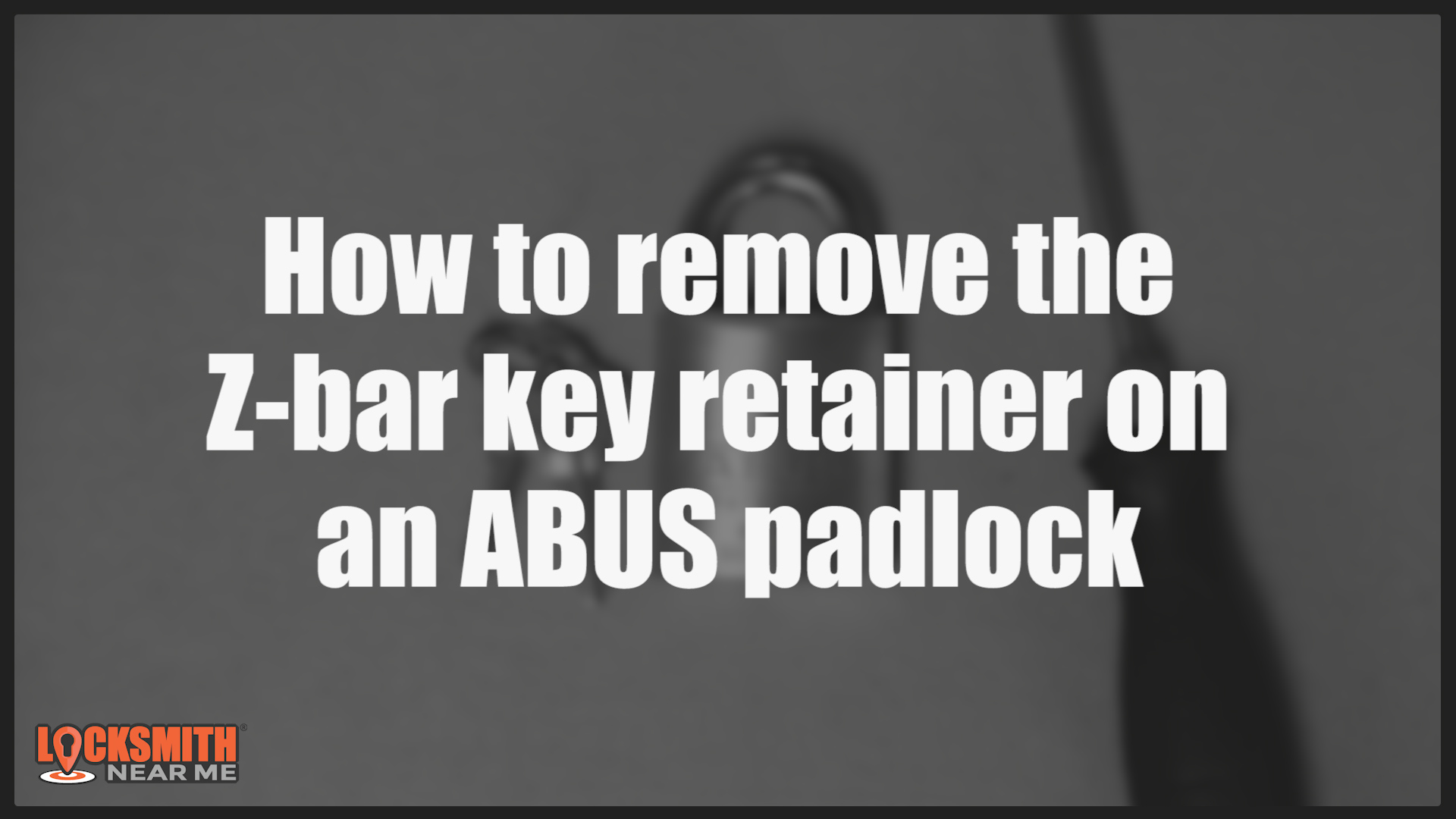 ABUS padlock with Schlage key