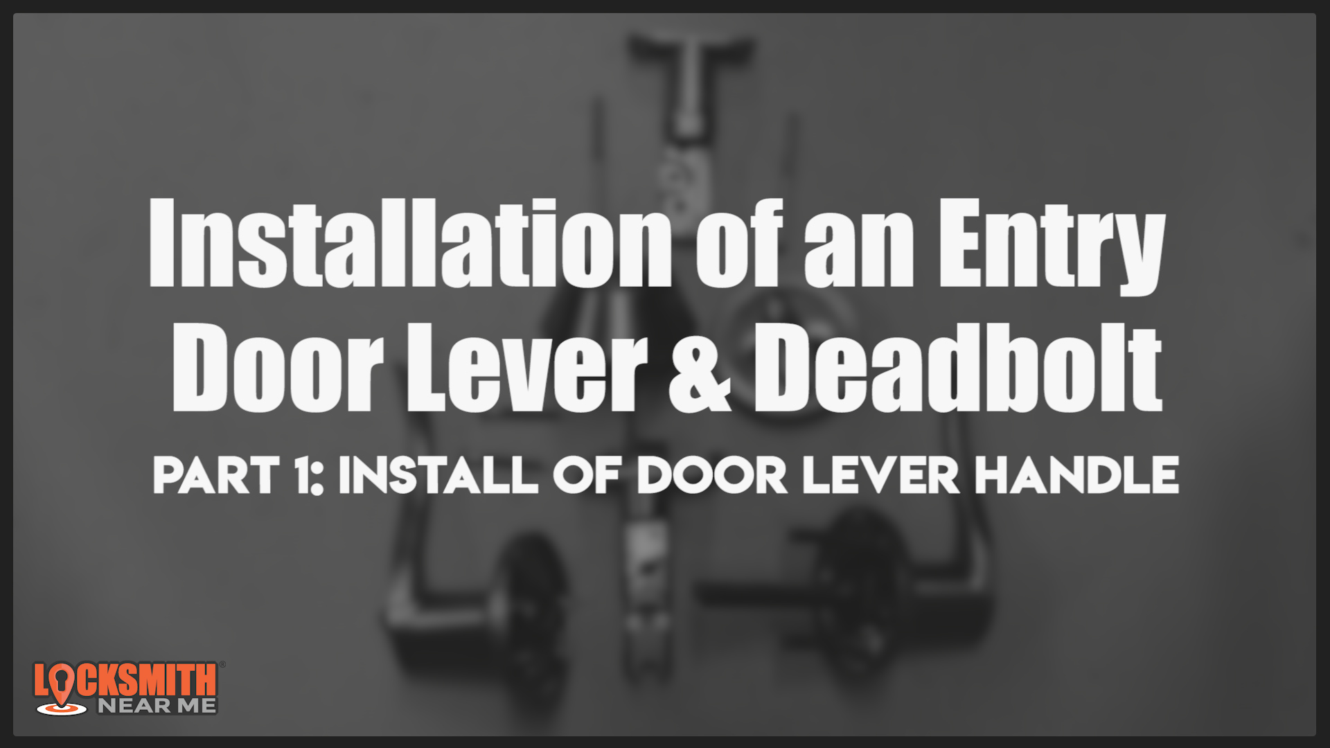 how to install a lever handle