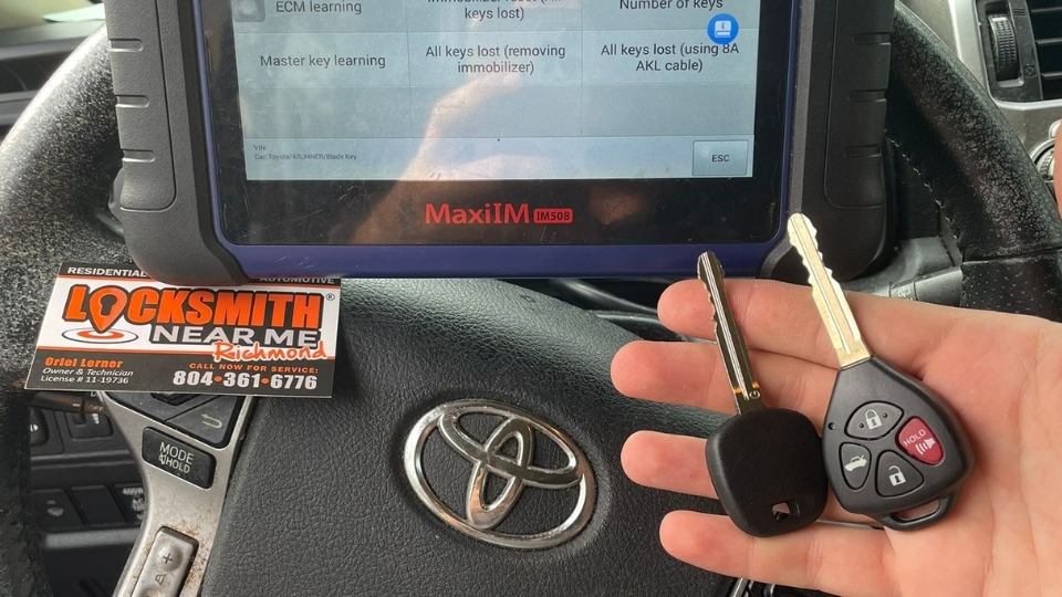 Replacement Toyota Car Key